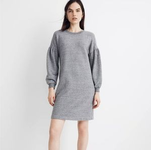 Madewell Bubble Sleeve Sweatshirt Dress